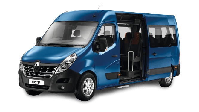 Flybus minibus hire with driver